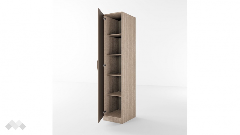 Гардероб Бъфало еднокрилни мока с лате - изглед 3