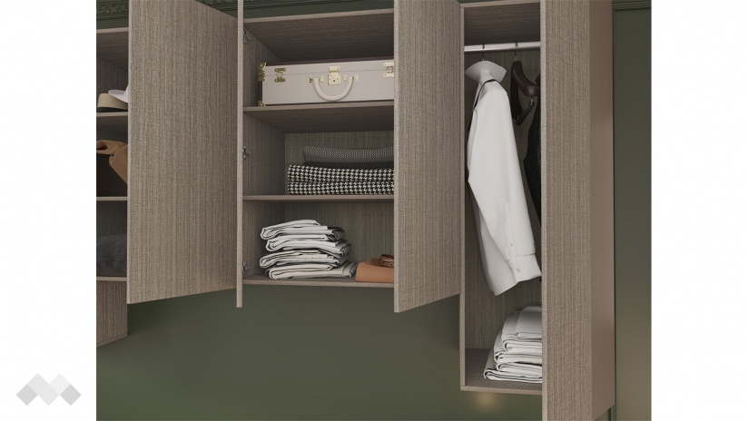 Гардероб Зак шесткрилни мока с лате - изглед 6