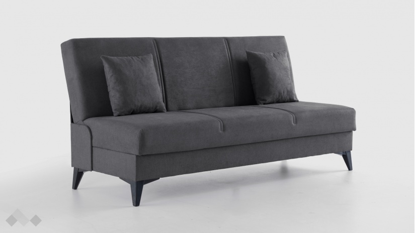 Клик-клак канапе Мерит триместни сив - изглед 2