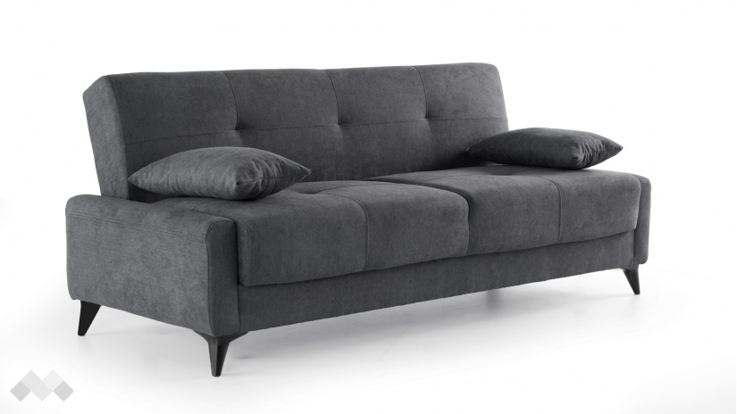 Клик-клак канапе Нейт триместни сив - изглед 2