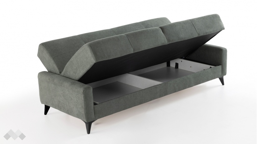 Клик-клак канапе Нейт триместни зелен - изглед 3