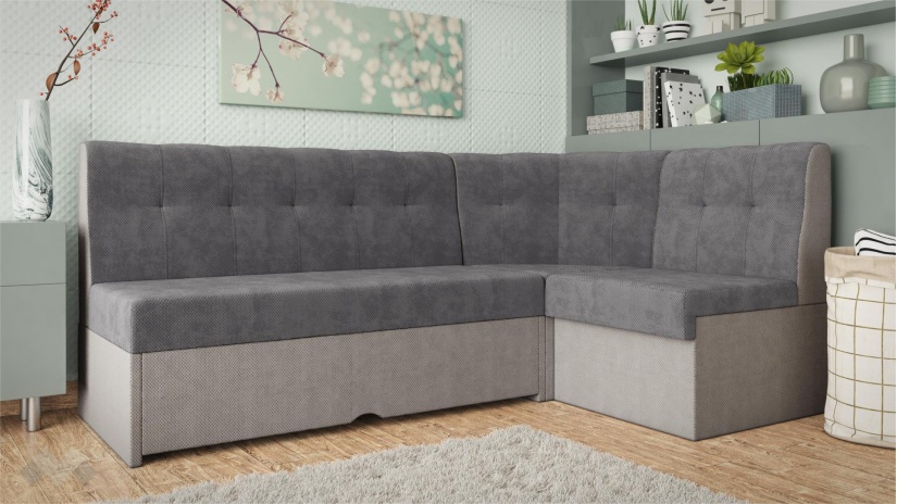 Кухненски ъгъл Камелот универсален ъгъл графит със сиво - изглед 1