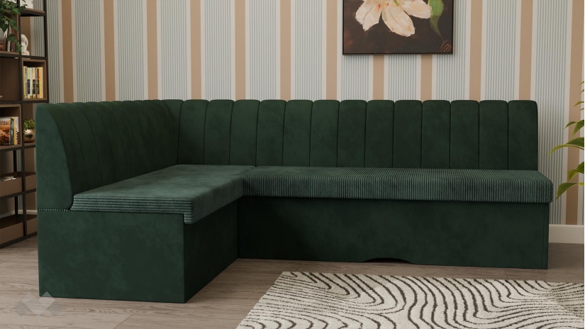 Кухненски ъгъл Кариби с посока зелен - изглед 2