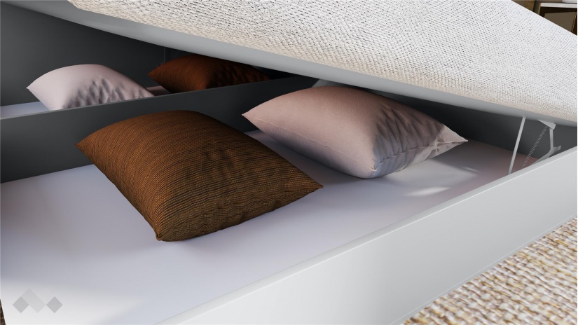 Легло 144/190 Скай с включен матрак Бонел 144/190 нардо сив - изглед 3