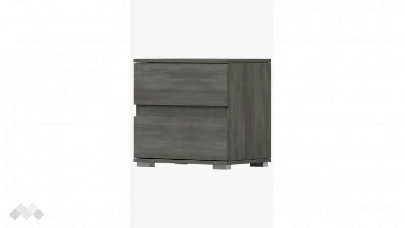 Нощно шкафче Латте тъмен норвежки бор - изглед 3