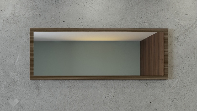 Огледало Поситано дъб дилън тъмен - изглед 1 - МебелМаг Огледало Поситано дъб дилън тъмен - изглед 1