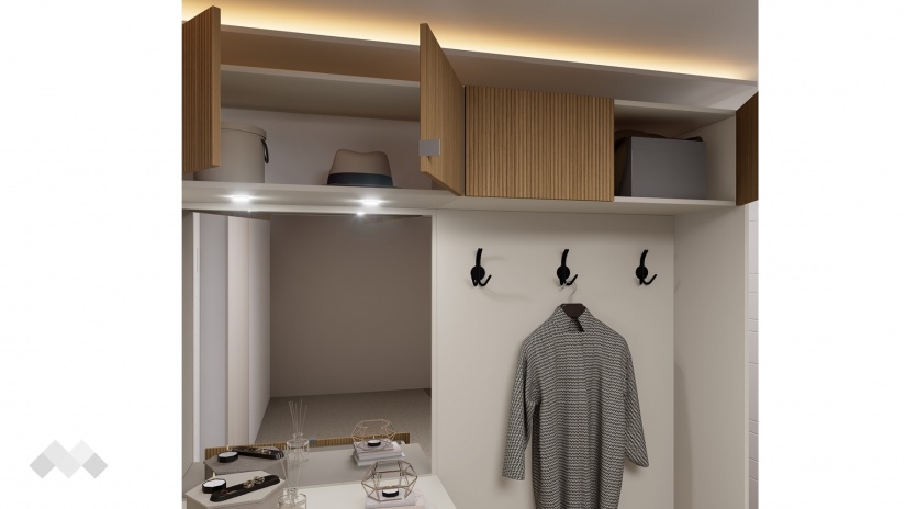 Портманто Хармония дъб гардън с кашмир - изглед 4