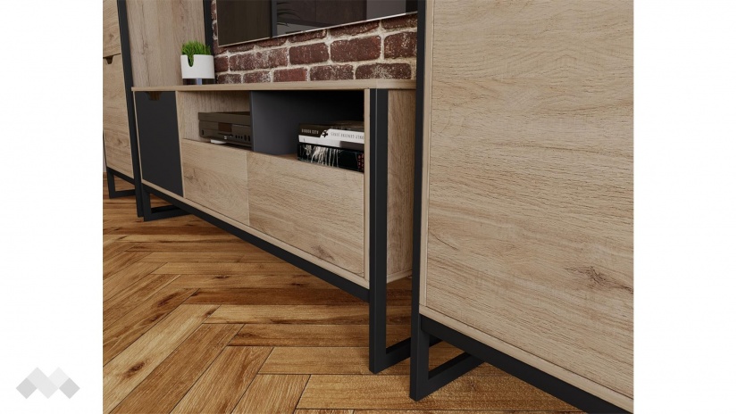 Секция Лина модулни сонома арвен с графит - изглед 3