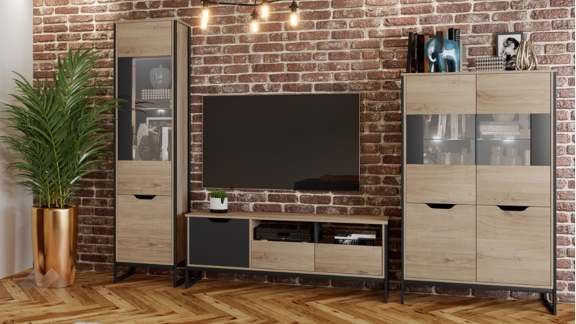 Секция Лина модулни сонома арвен с графит - изглед 1