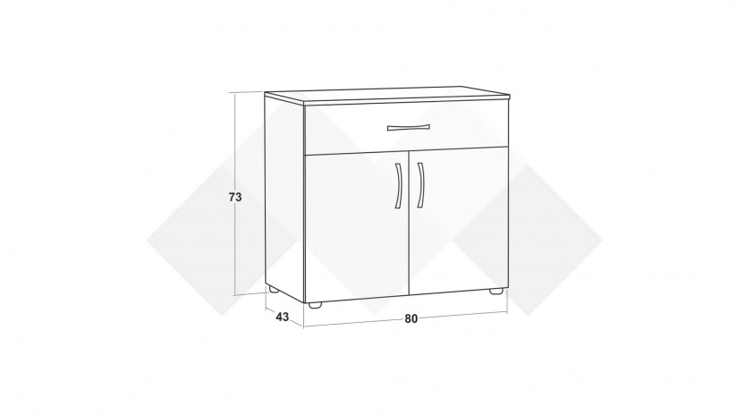 Скрин Галати дъб вотан светъл с антрацит - изглед 2