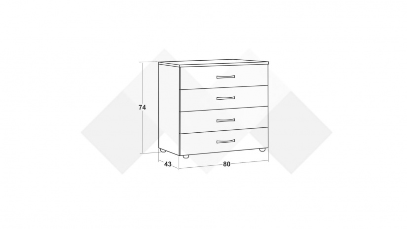 Скрин Галати дъб вотан светъл с антрацит - изглед 2