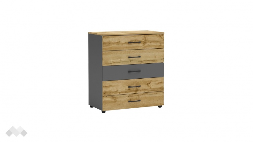 Скрин Галати дъб вотан светъл с антрацит - изглед 1