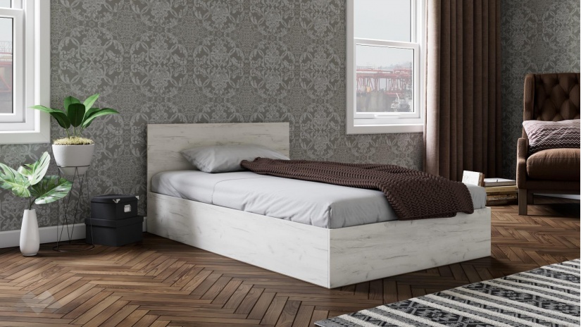 Спален комплект Адам А1 дъб крафт бял - изглед 3