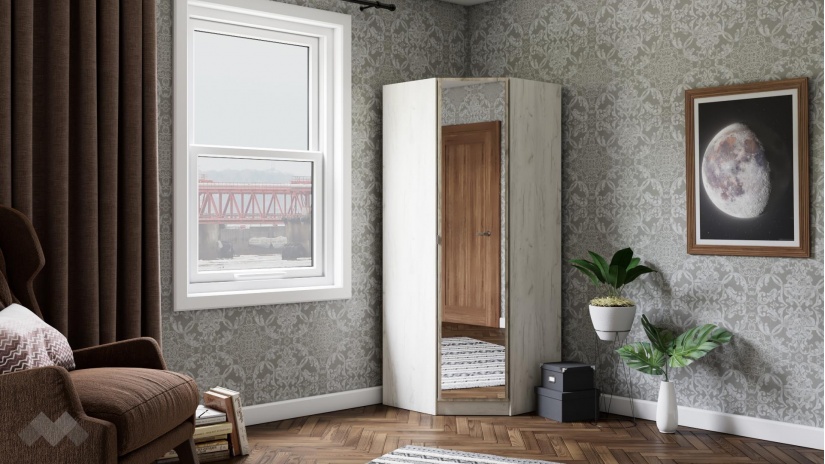 Спален комплект Адам А2 дъб крафт бял - изглед 9