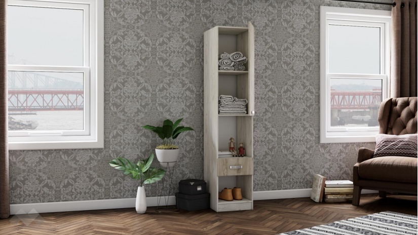 Спален комплект Адам А3 дъб крафт бял - изглед 13