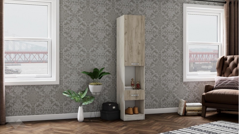 Спален комплект Адам А3 дъб крафт бял - изглед 12