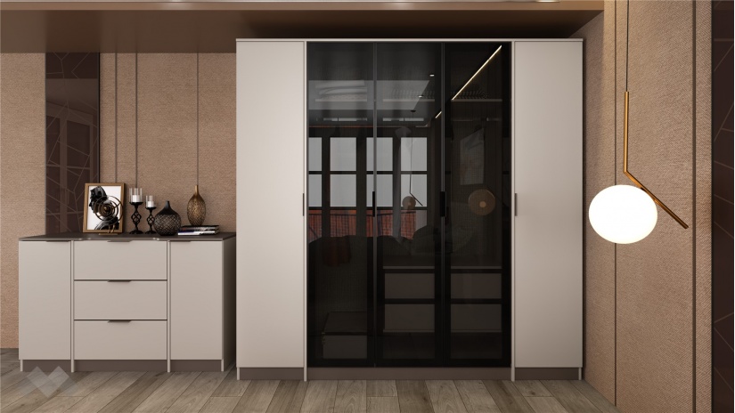 Спален комплект Лусо с включен матрак Бонел 160/200 кашмир с лате - изглед 8