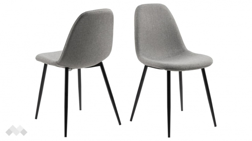 Трапезен стол Уилма тъмно сив - изглед 2