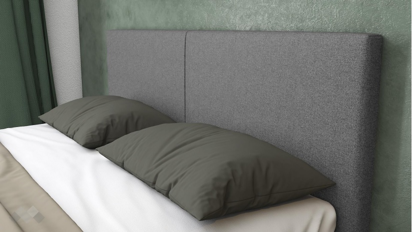 Тапицирана спалня 160/200 Елана с включен матрак Sleep Nuvia 160/200 сив - изглед 2