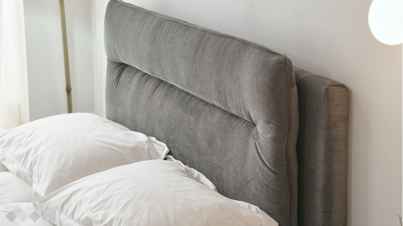 Тапицирана спалня 160/200 Нарелия с включен матрак Sleep Nuvia 160/200 сив - изглед 5