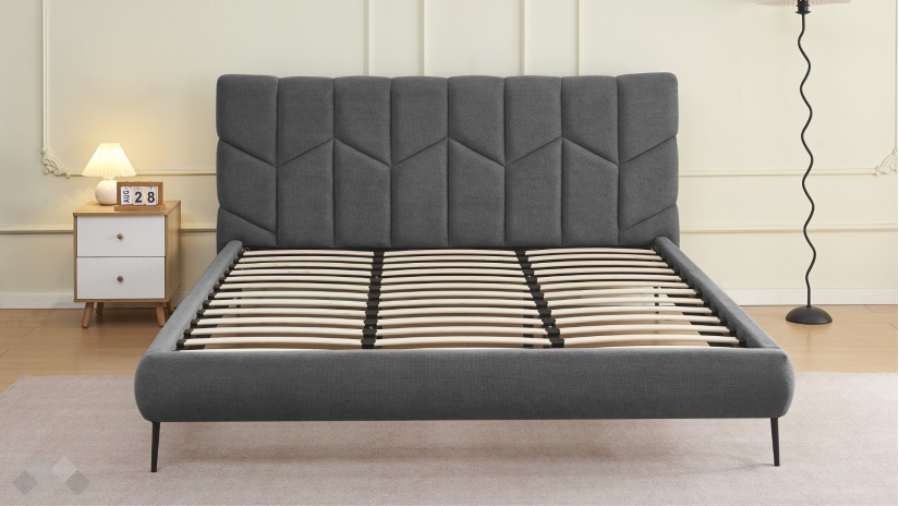 Тапицирана спалня 180/200 Талена с включен матрак Sleep Nuvia 180/200 сив - изглед 2