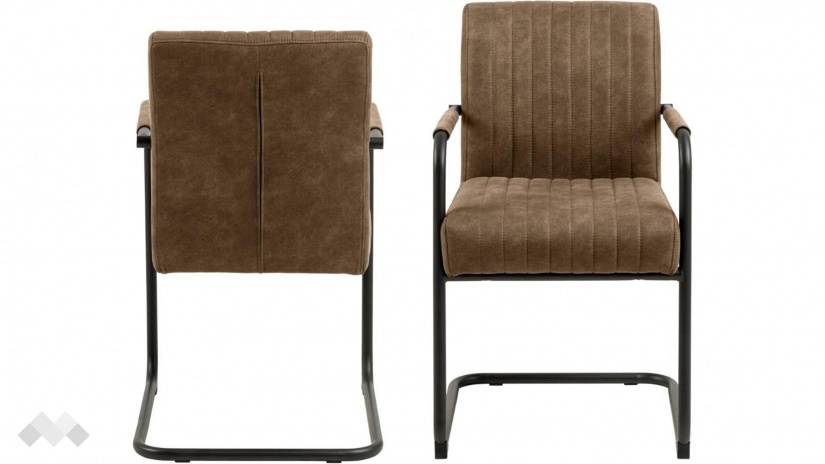 Трапезен стол Адел кафяв - изглед 1