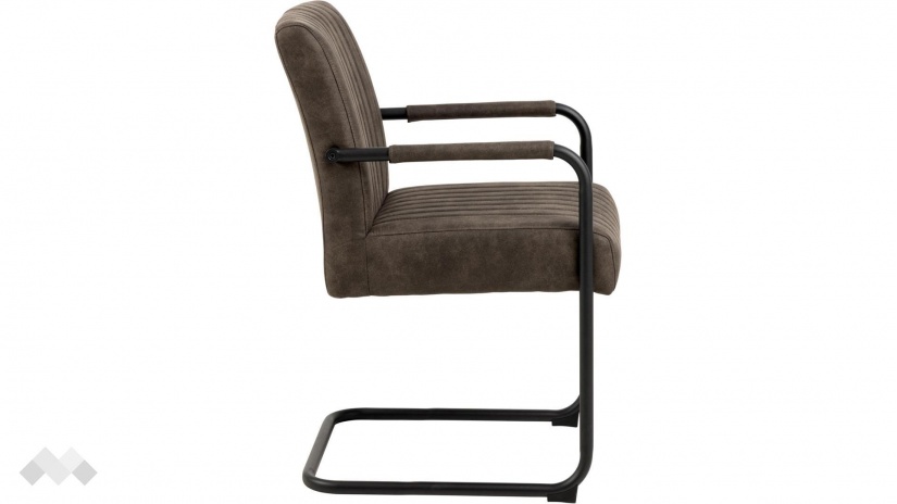 Трапезен стол Адел тъмно кафяв - изглед 3