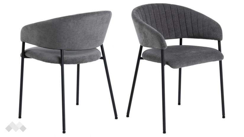 Трапезен стол Ансора сив - изглед 2