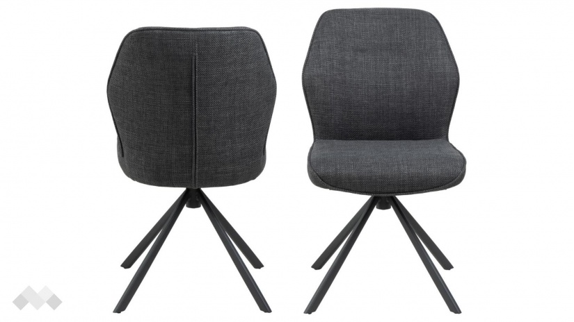 Трапезен стол Аура тъмно сив - изглед 1