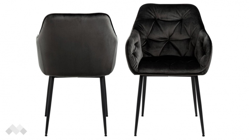 Трапезен стол Брук черен - изглед 1