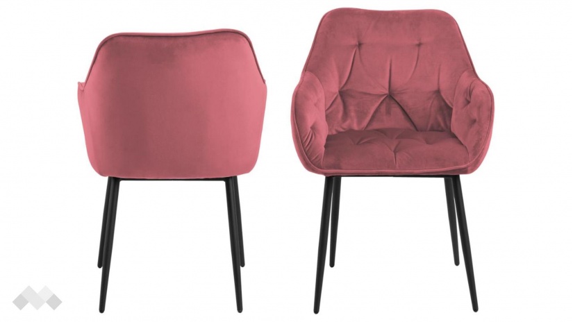 Трапезен стол Брук корал - изглед 1