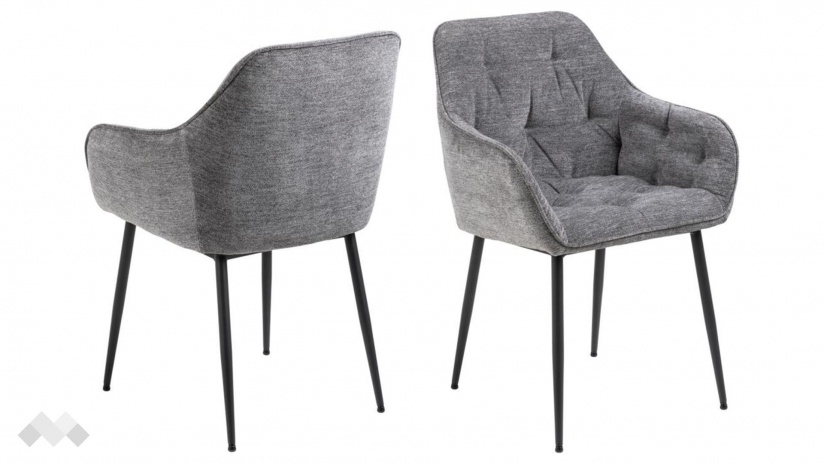 Трапезен стол Брук сив - изглед 2