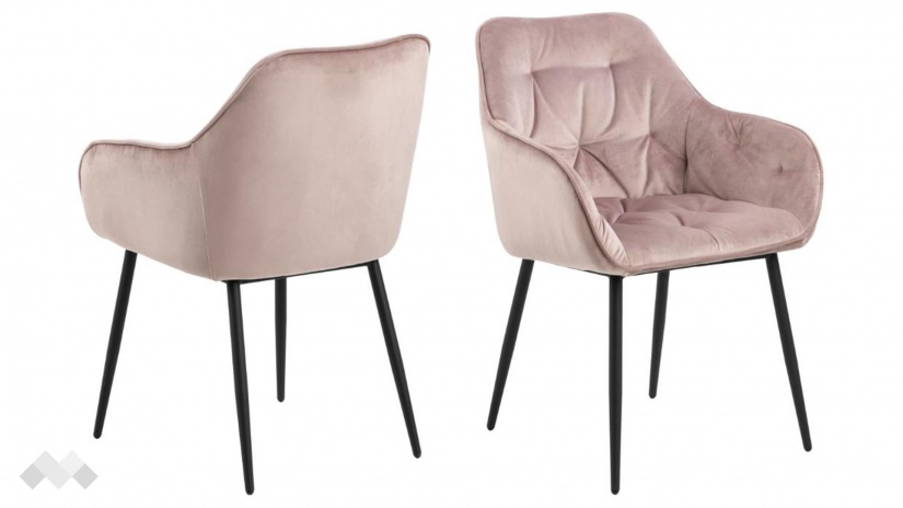 Трапезен стол Брук пепел от рози - изглед 2