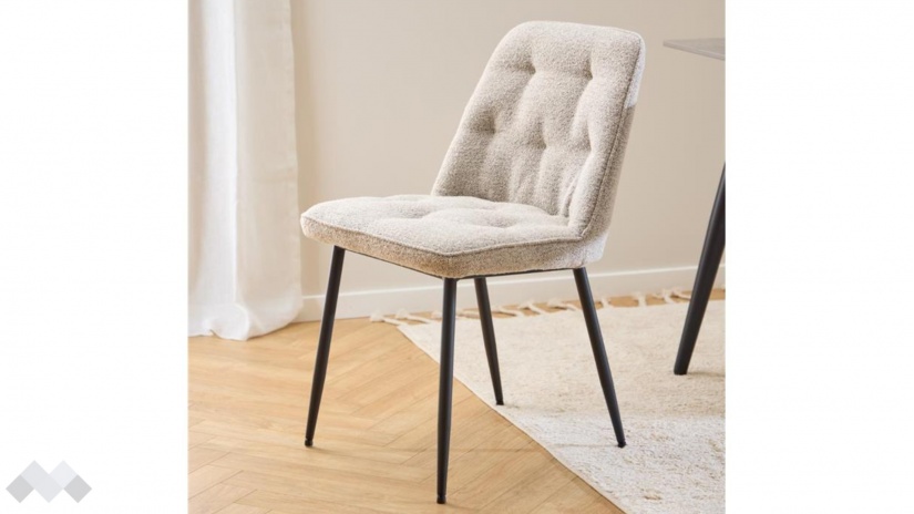 Трапезен стол Брунет бежов - изглед 4