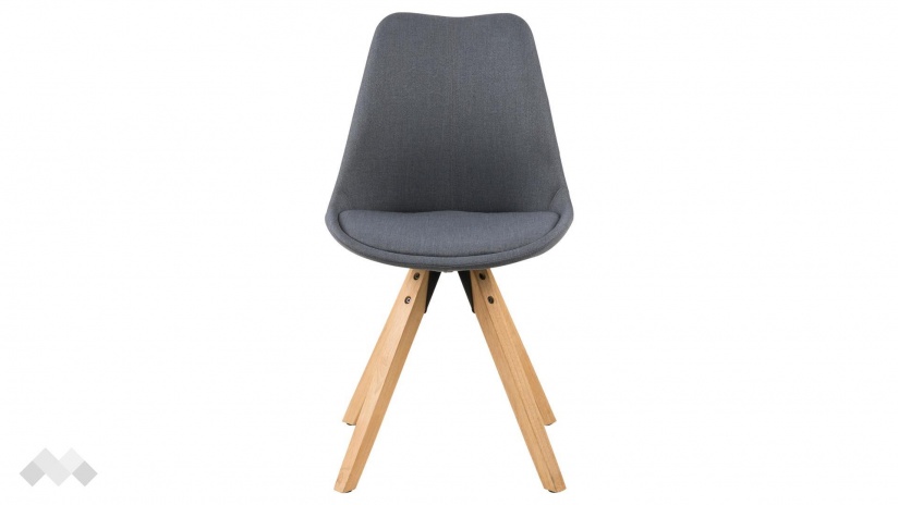 Трапезен стол Дима тъмно сив - изглед 1 - МебелМаг Трапезен стол Дима тъмно сив - изглед 1