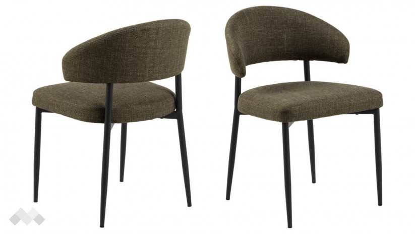 Трапезен стол Едина зелен - изглед 2