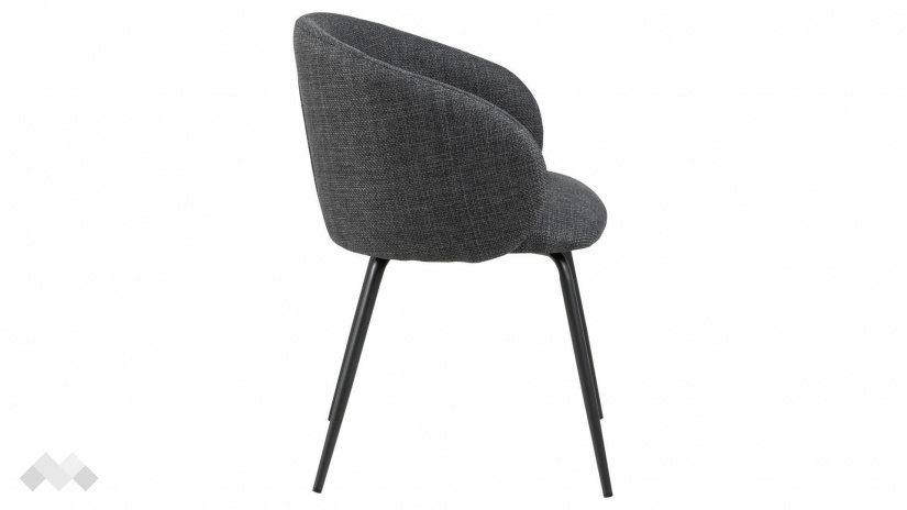 Трапезен стол Елинор тъмно сив - изглед 3