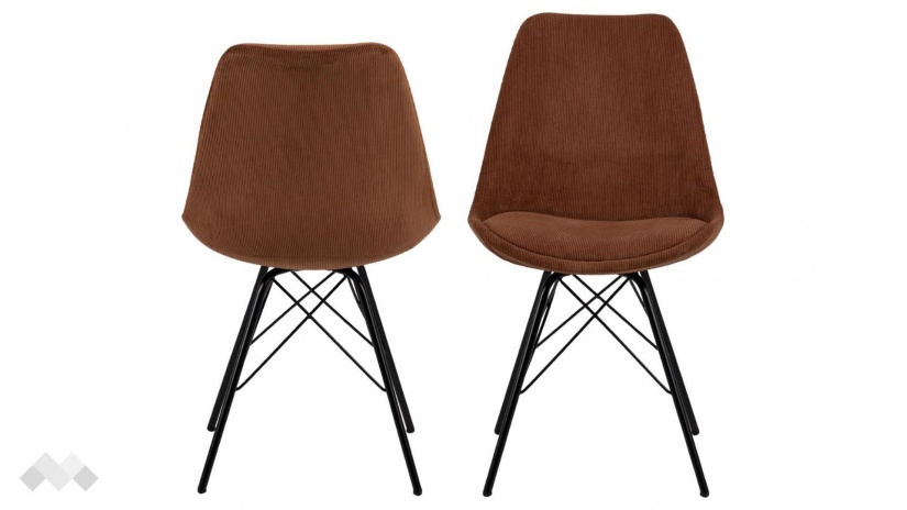 Трапезен стол Ерис кафяв - изглед 1