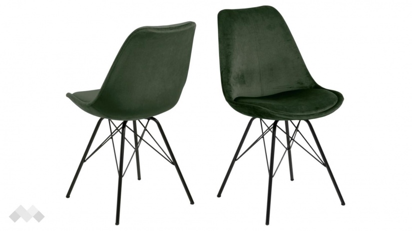 Трапезен стол Ерис зелен - изглед 2