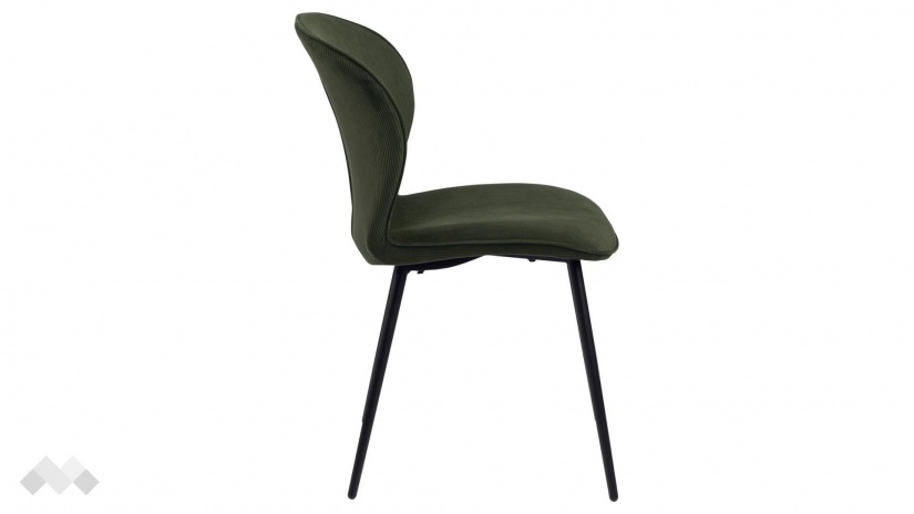 Трапезен стол Евелин маслено зелен - изглед 3