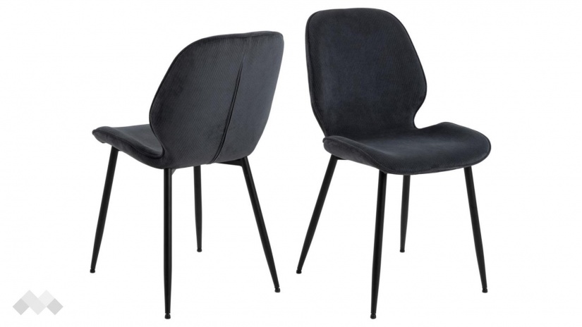 Трапезен стол Фемора антрацит - изглед 2