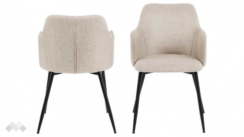 Трапезен стол Илза бежов - изглед 1