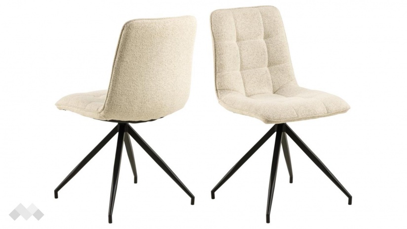 Трапезен стол Кариа бежов - изглед 2