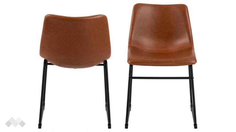 Трапезен стол Орегон кафяв - изглед 1