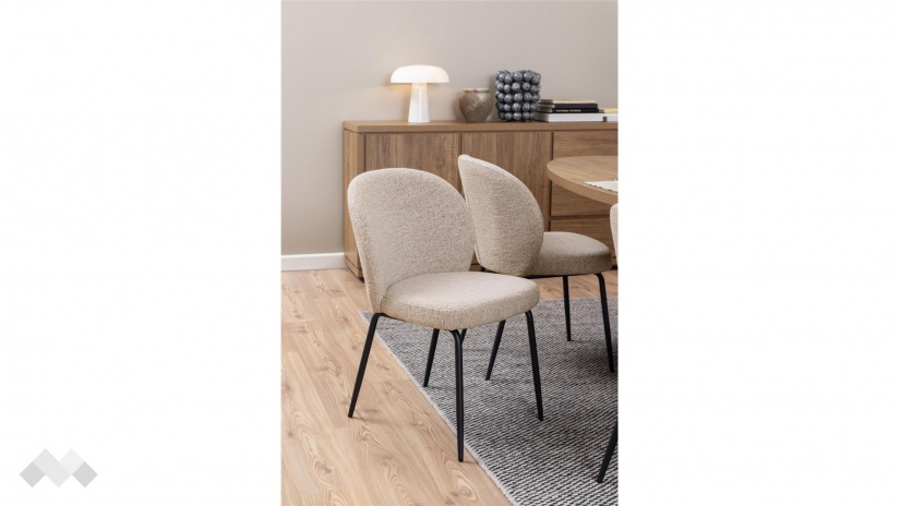 Трапезен стол Патриша светло кафяв - изглед 4