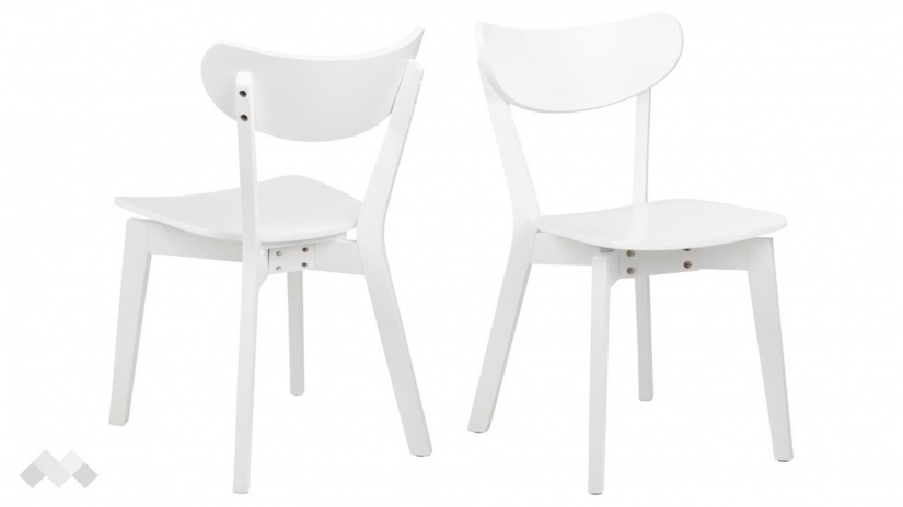 Трапезен стол Роксби бял - изглед 2