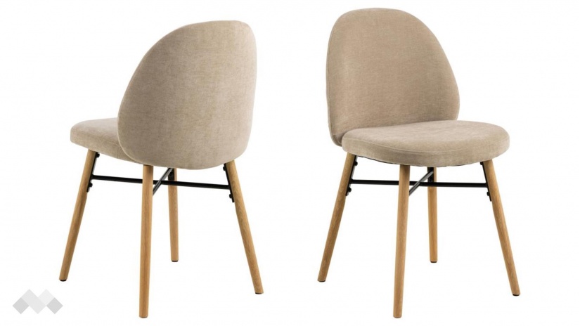 Трапезен стол София бежов - изглед 2