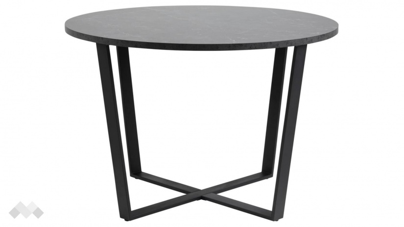 Трапезна маса Амбъл неразтегателни сив мрамор - изглед 2