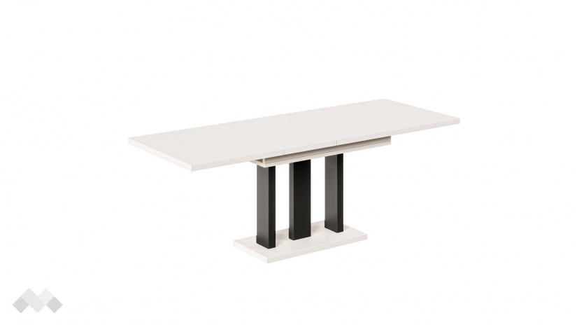 Трапезна маса Апиа разтегателни кашмир с черно - изглед 4