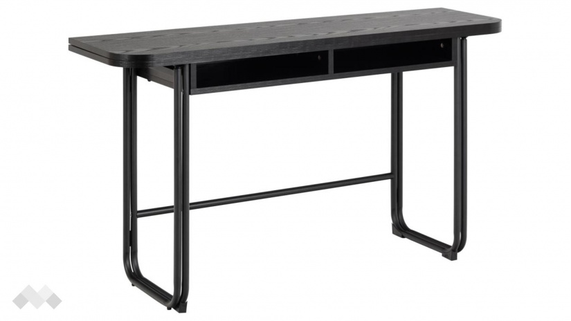 Трапезна маса Дарлингтън неразтегателни дъб черен мат - изглед 1